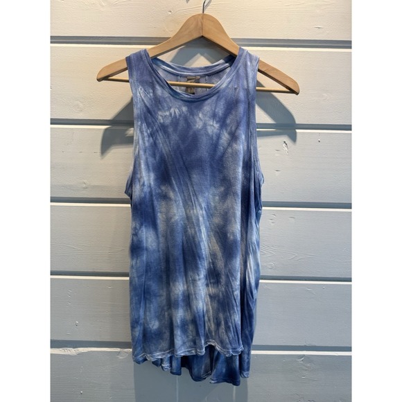 Sweaty Betty Tops - Sweaty Betty Blue Tie Dye Easy Peezy Tank Top Womens S Athleisure Boho Flowy